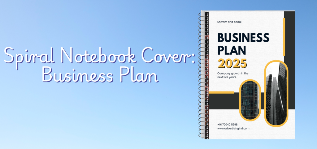 Spiral Notebook Cover: Business Plan